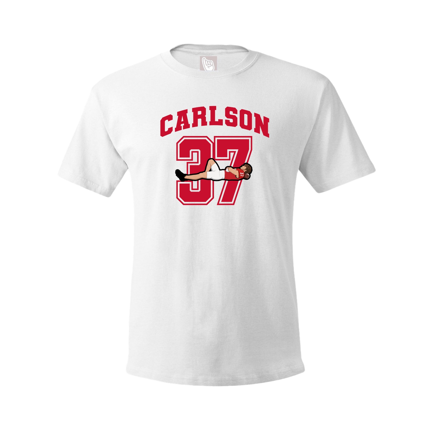Youth Tee — Number in White