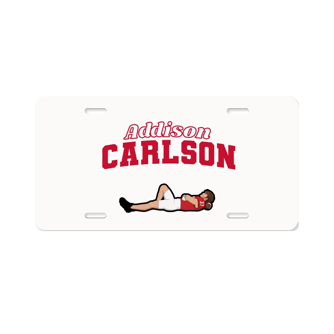 License Plate — Name Arch in Classic
