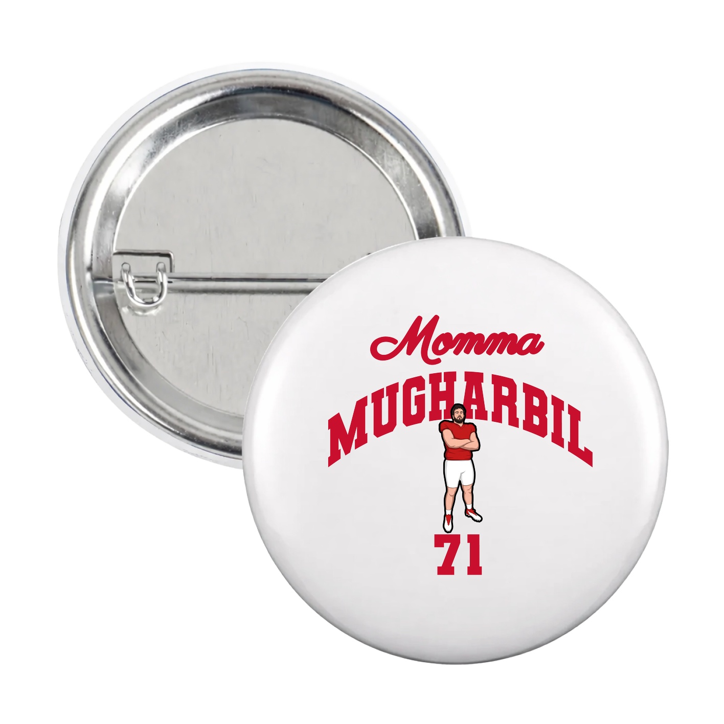 Game Day Button — Mothers Day Arch in White