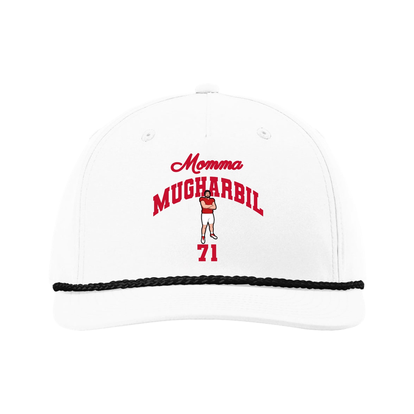 Five-Panel Classic Rope Cap — Mothers Day Arch in White