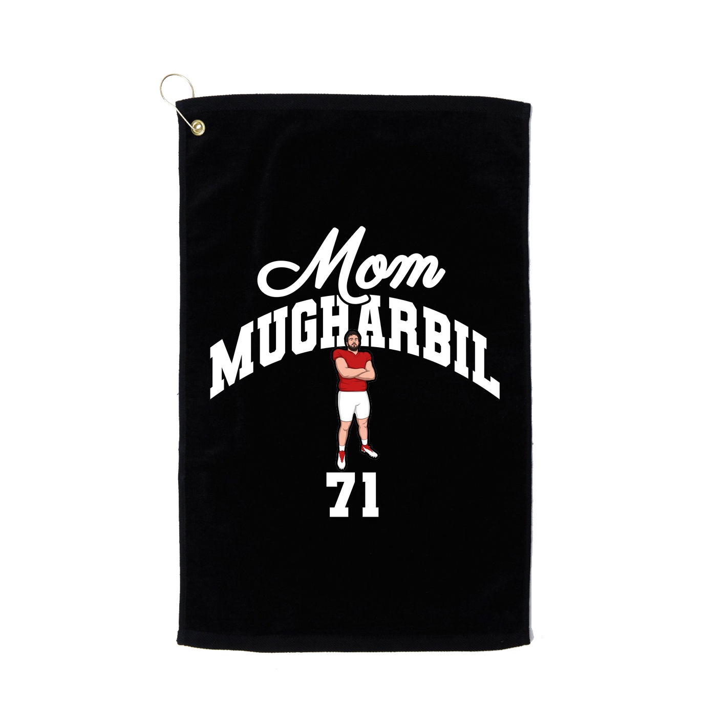 Golf Towel — Mothers Day Arch in Black