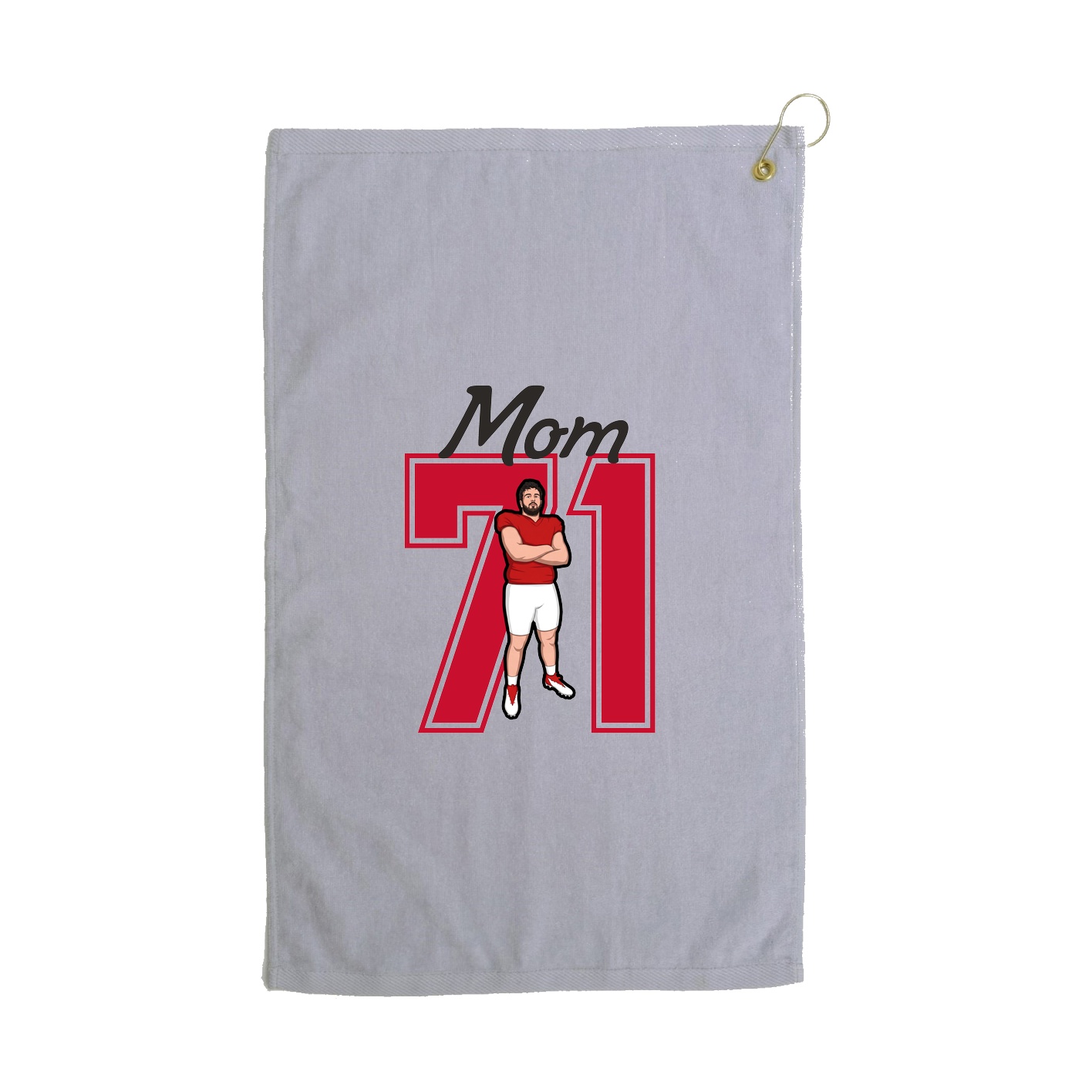 Golf Towel — Mothers Day Shirsey in Grey