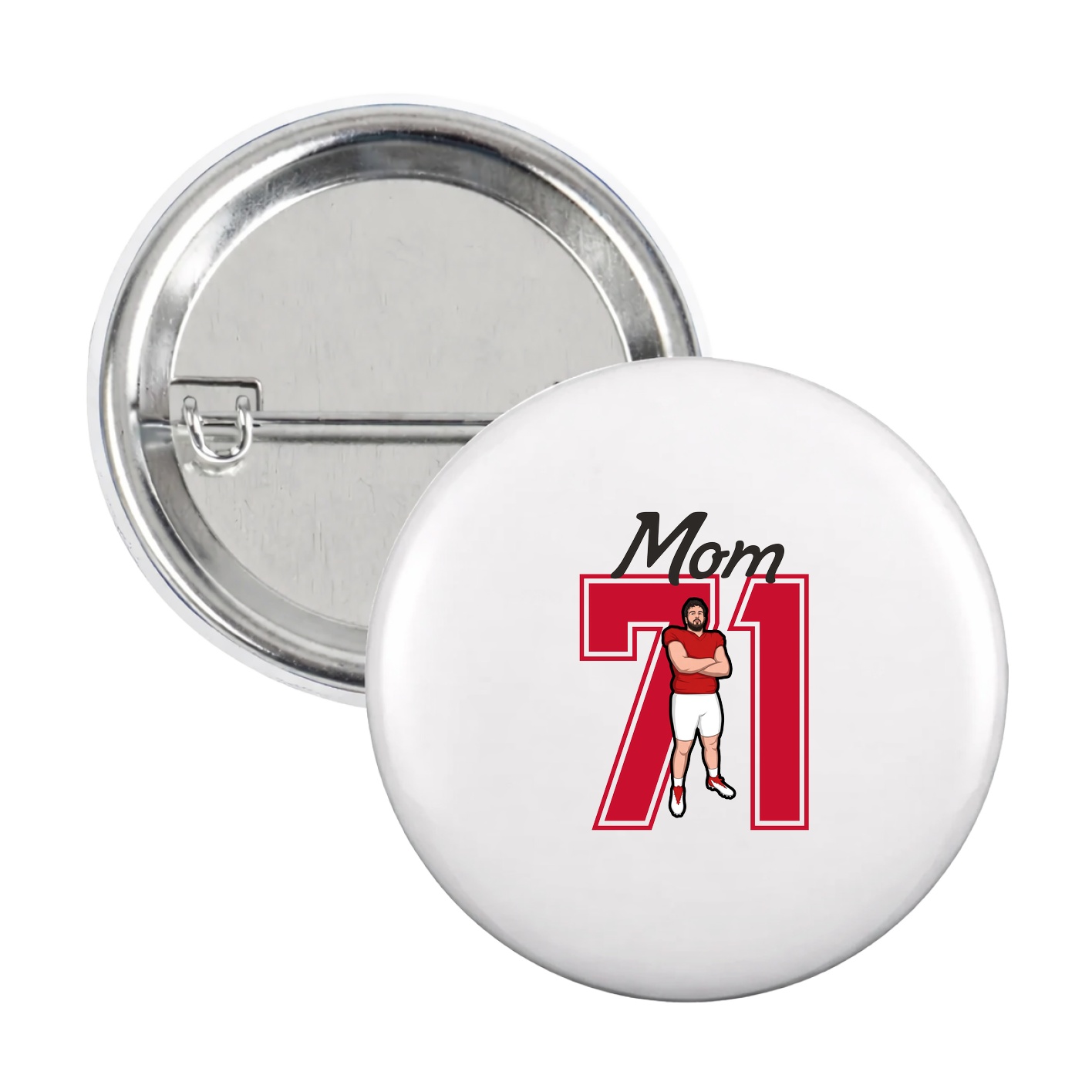 Game Day Button — Mothers Day Shirsey in White
