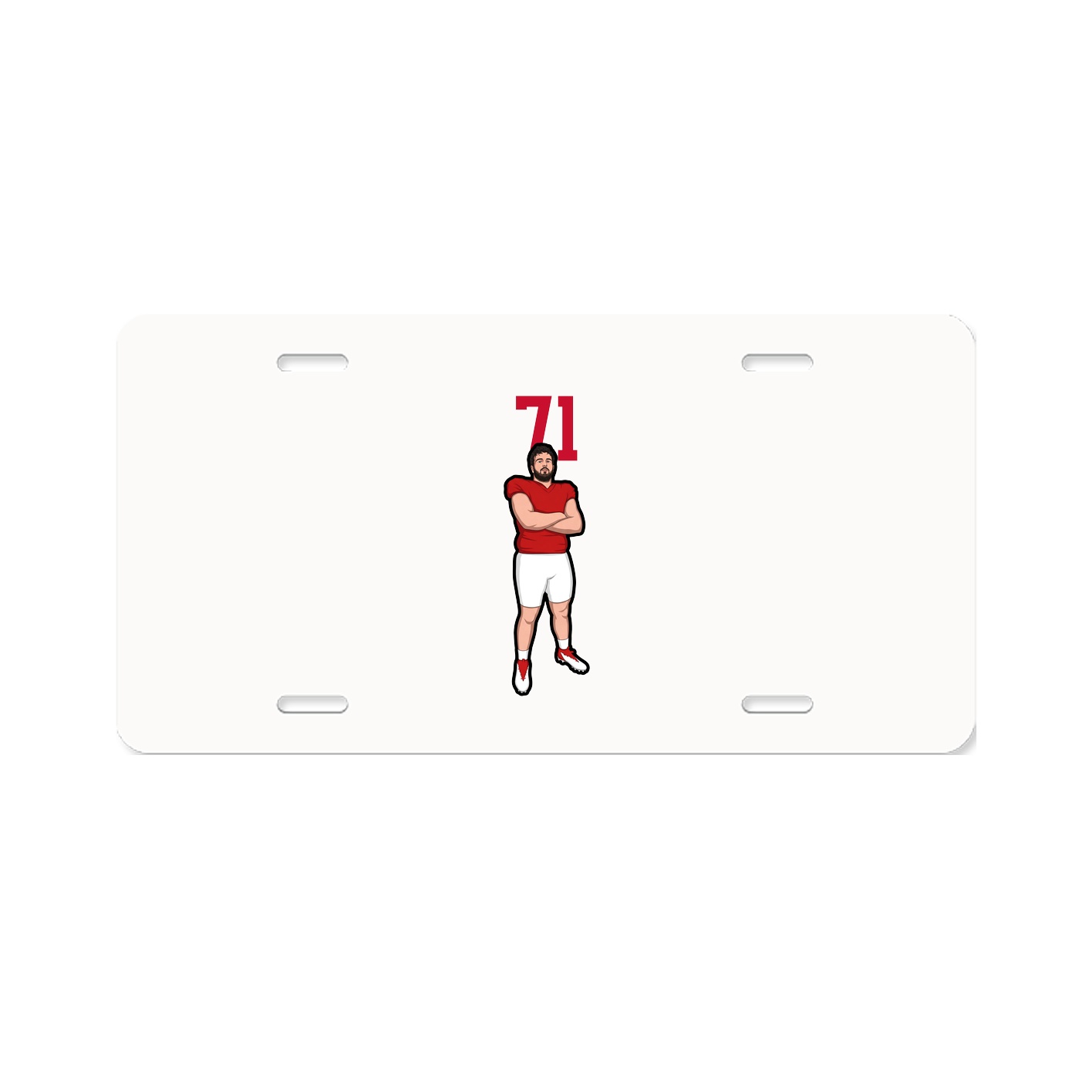 License Plate — Number Top in Classic