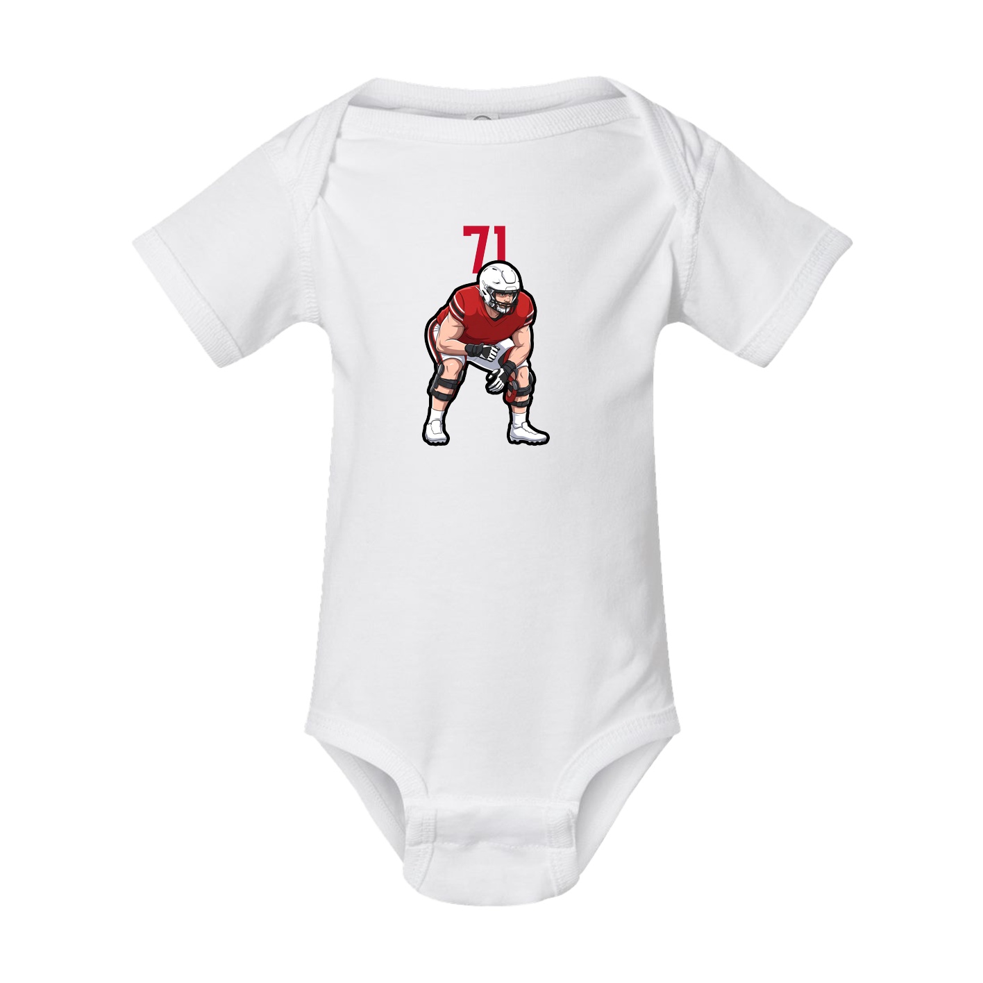 Baby Onesie — Number Top in White