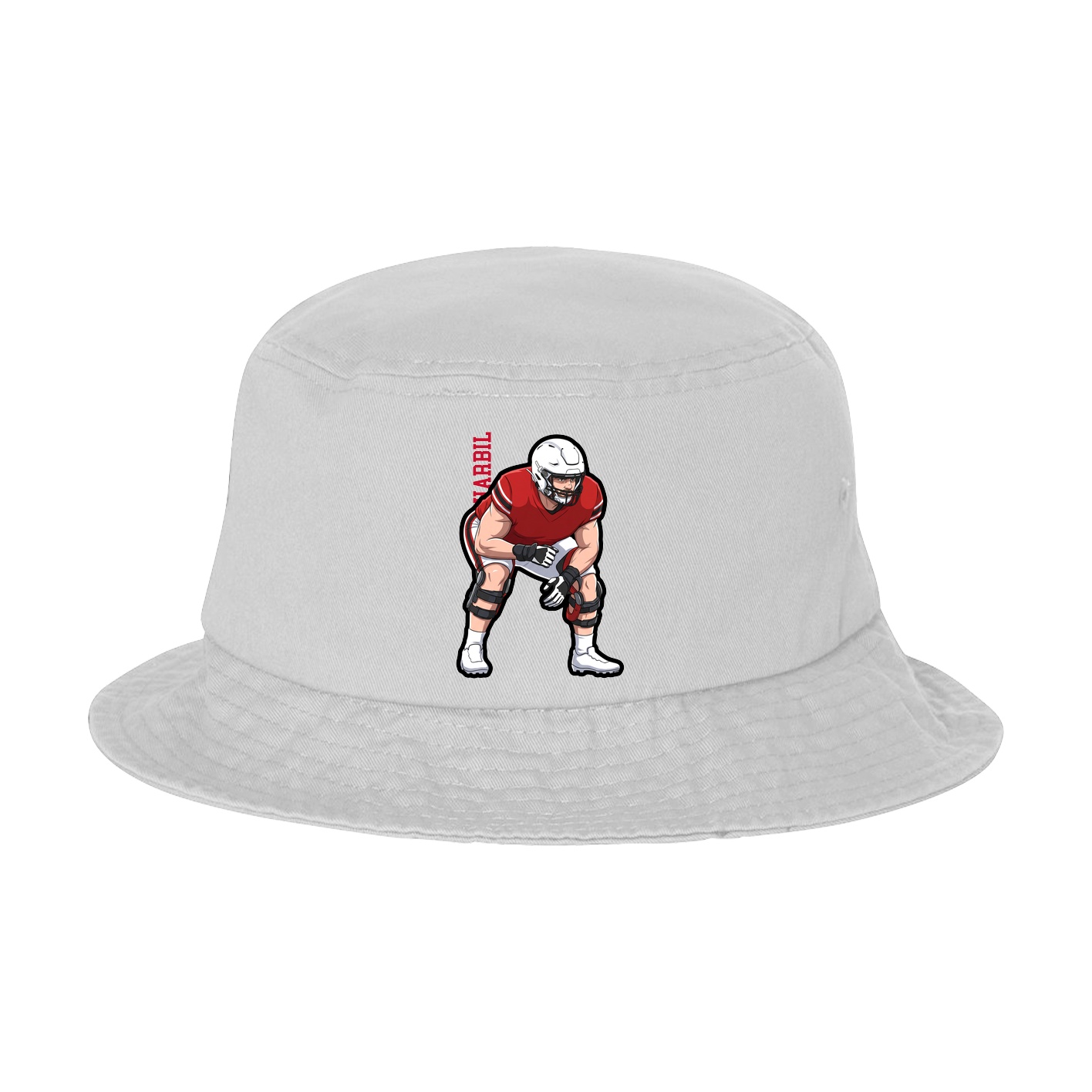 Bucket Cap — Name Vertical in White
