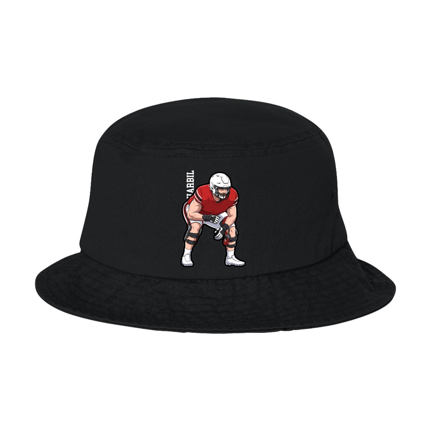 Bucket Cap — Name Vertical in Black