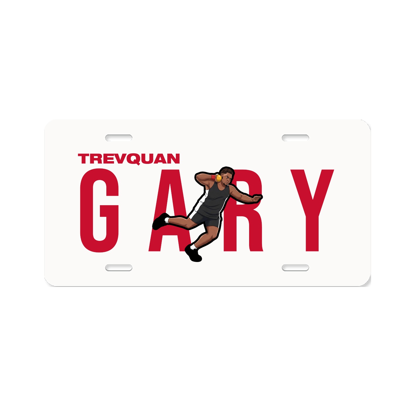License Plate — Player Name in Classic