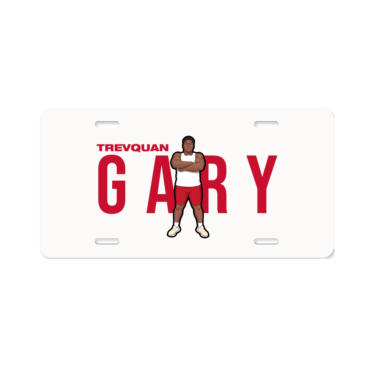 License Plate — Player Name in Classic