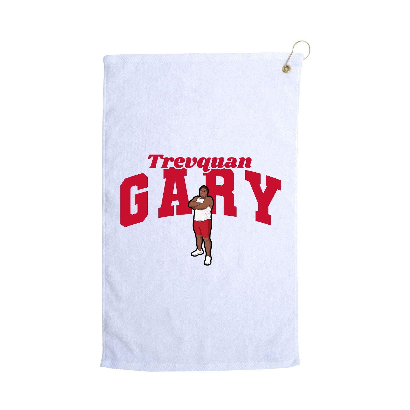 Golf Towel — Signature Arch in White