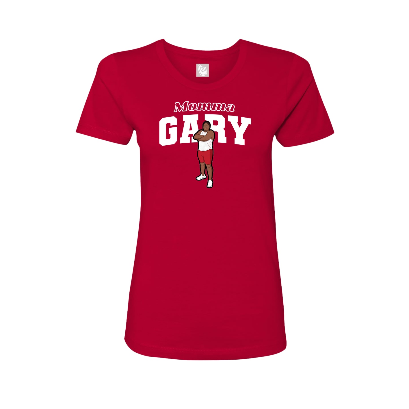 Womens Tee — Mothers Day Block in Red