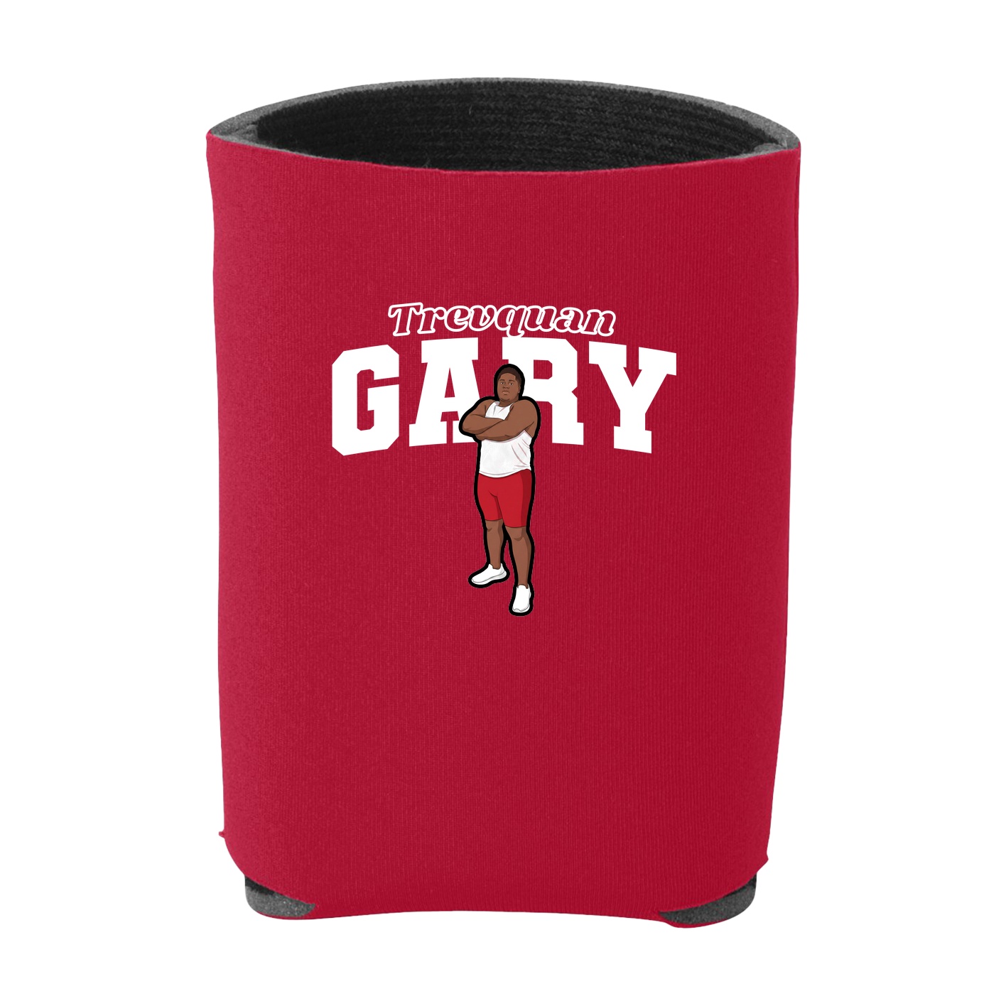 Can Holder — Name Arch in Red