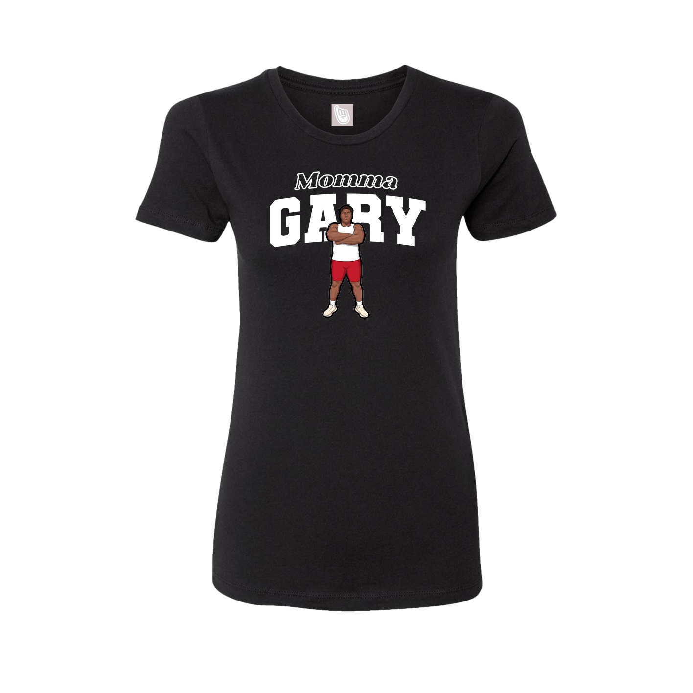 Womens Tee — Mothers Day Block in Black