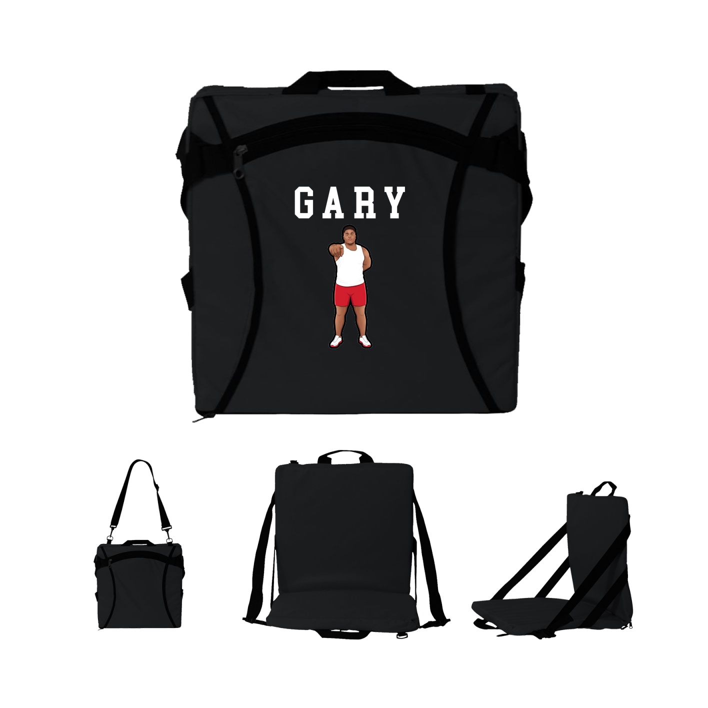 Folding Stadium Seat — Shirsey in Black
