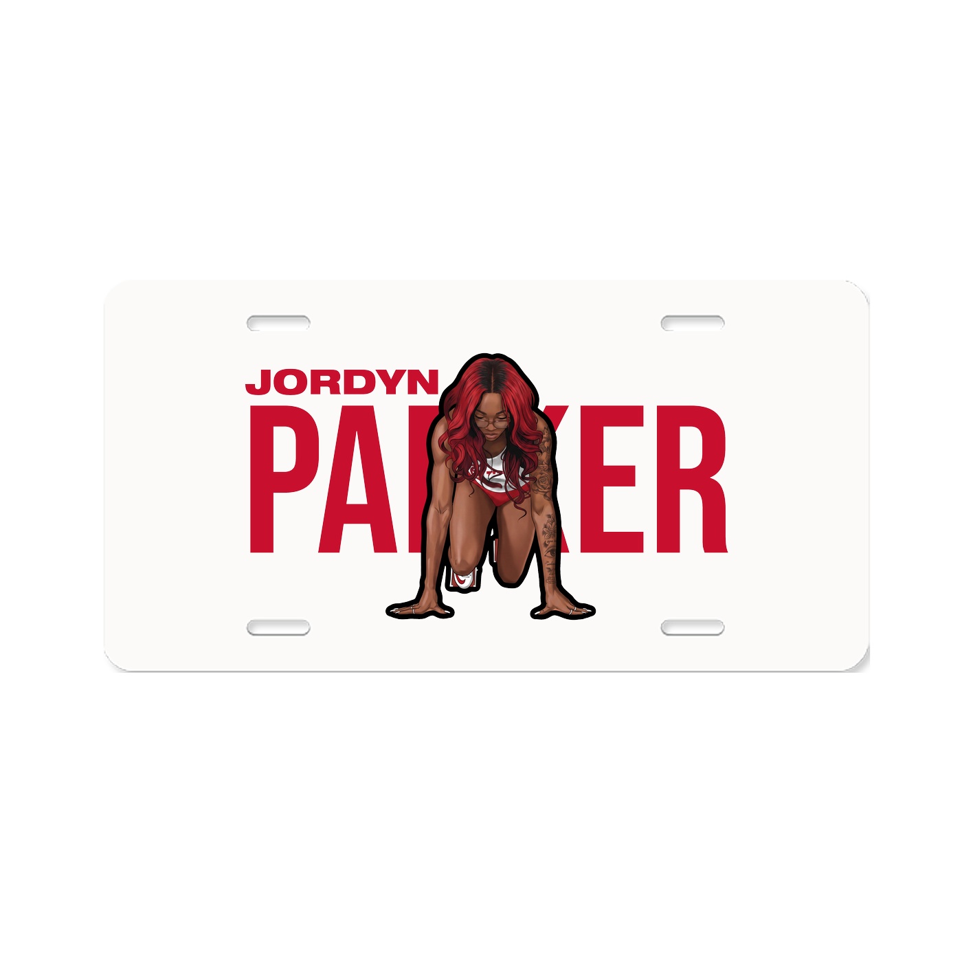License Plate — Player Name in Classic