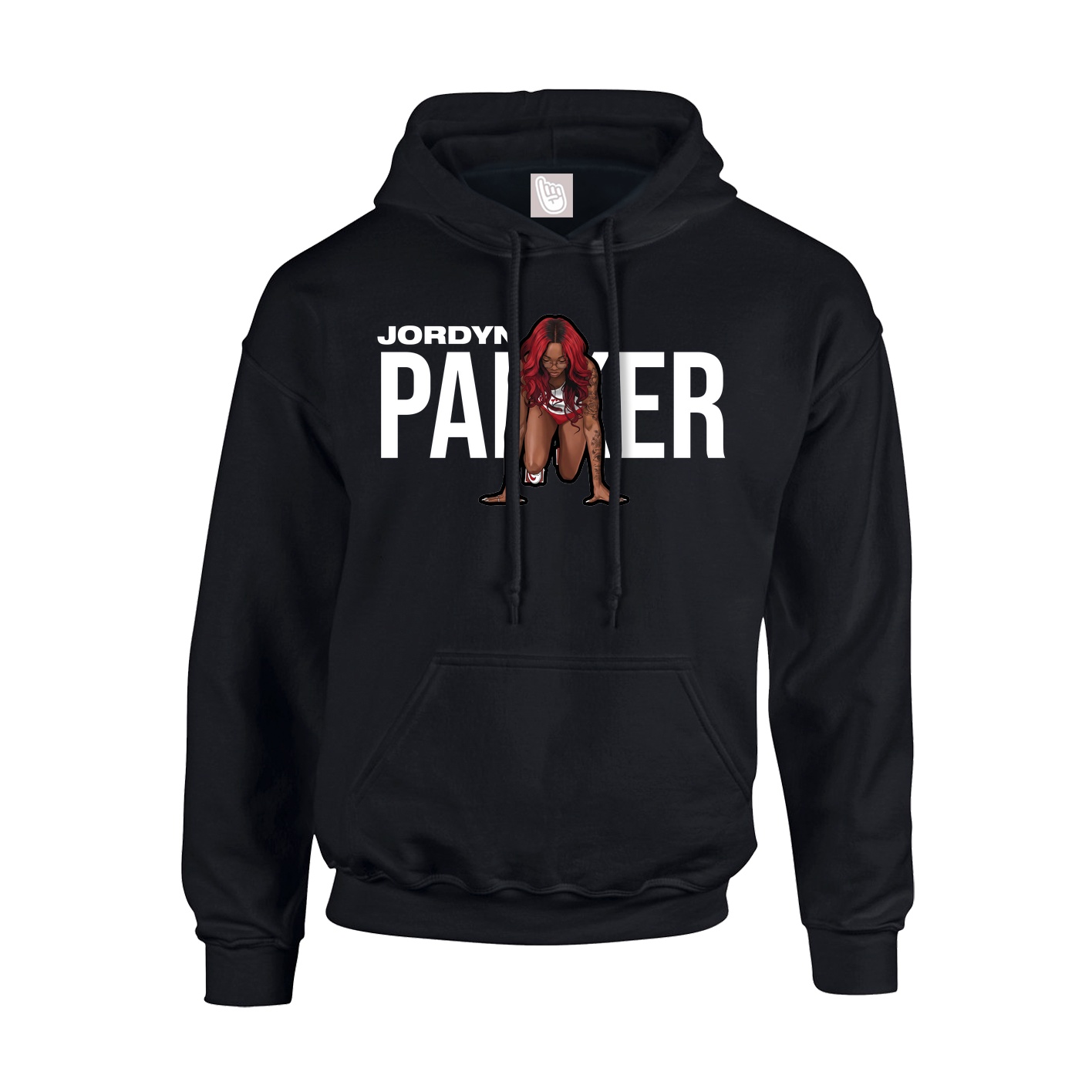 Hoodie — Player Name in Black