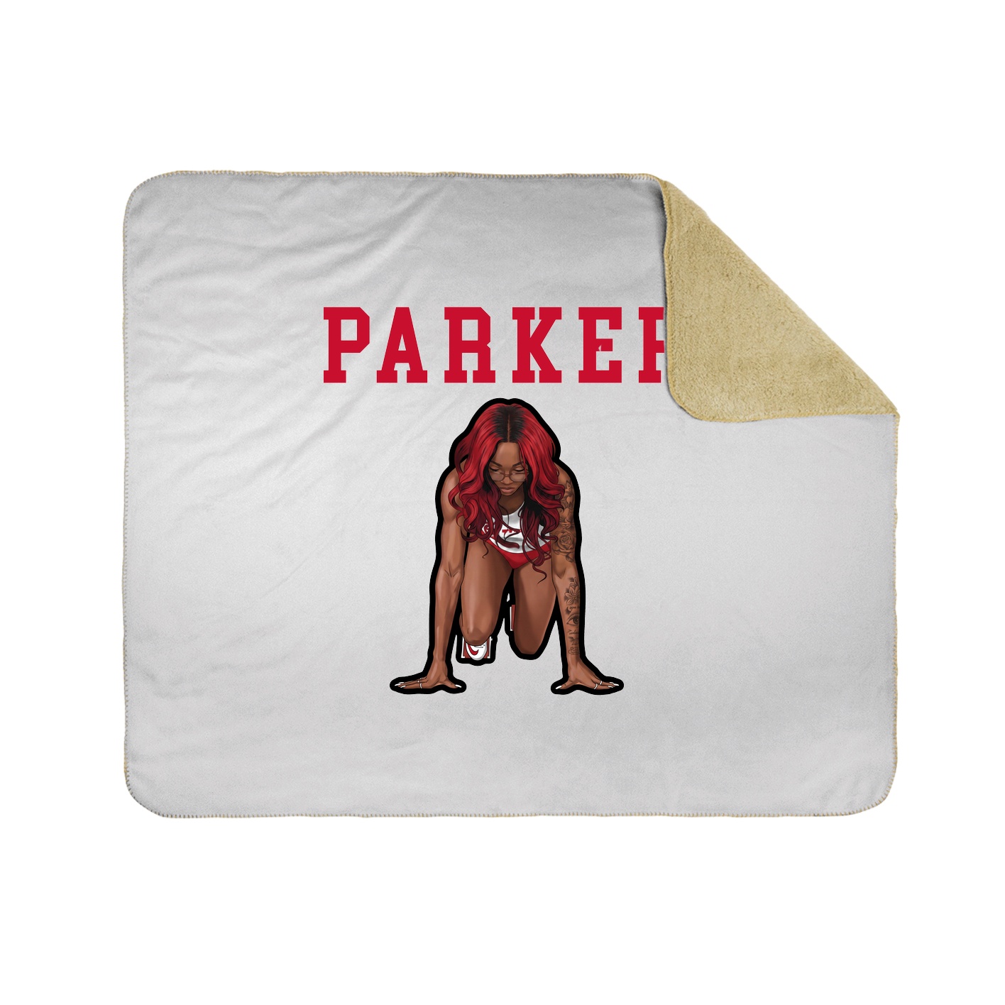 Throw Blanket — Shirsey in White