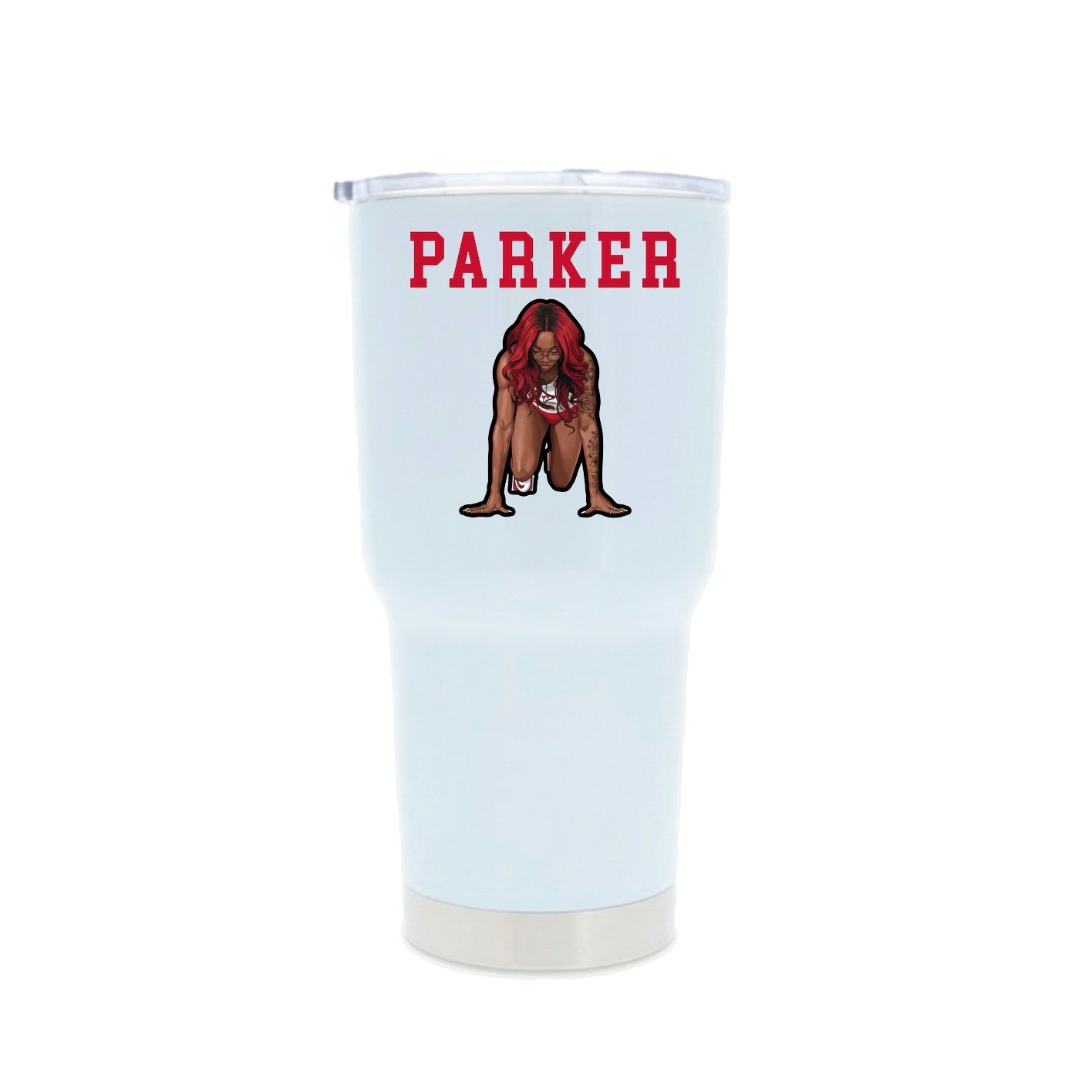 30oz Stainless Steel Tumbler — Shirsey in White