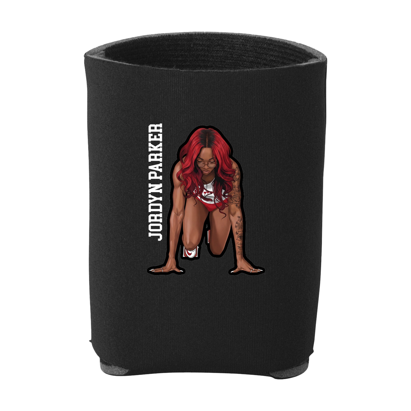Can Holder — Name Vertical in Black