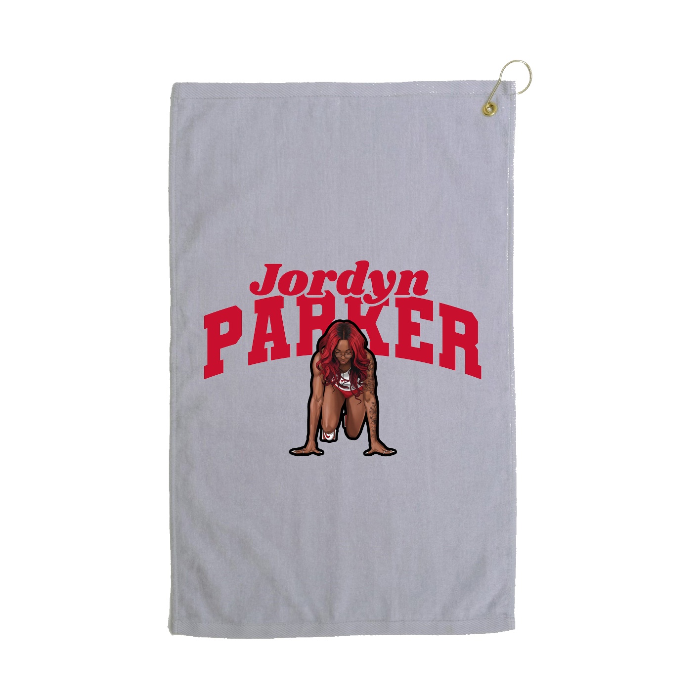 Golf Towel — Signature Arch in Grey