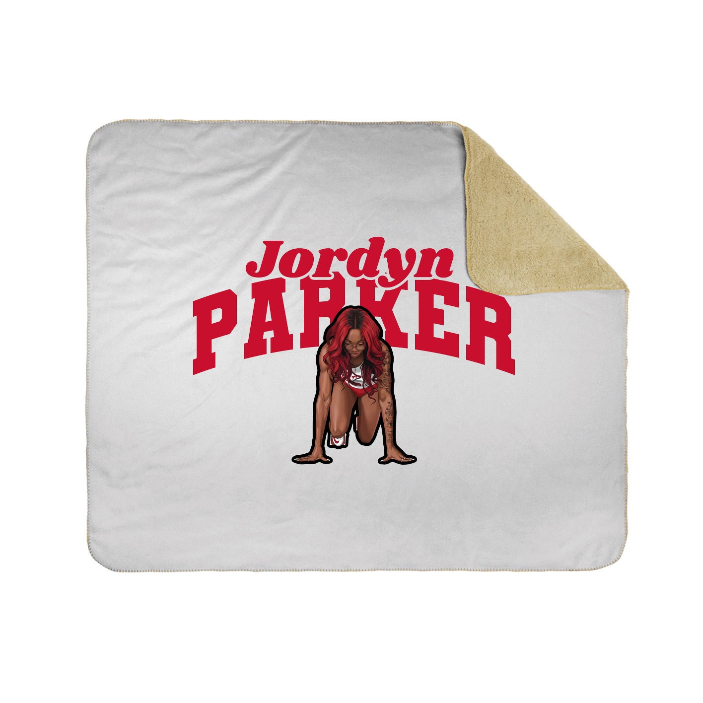Throw Blanket — Signature Arch in White