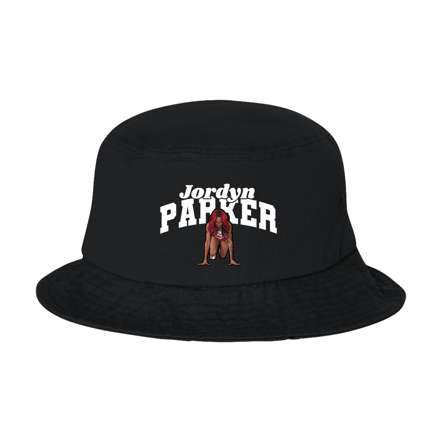 Bucket Cap — Signature Arch in Black