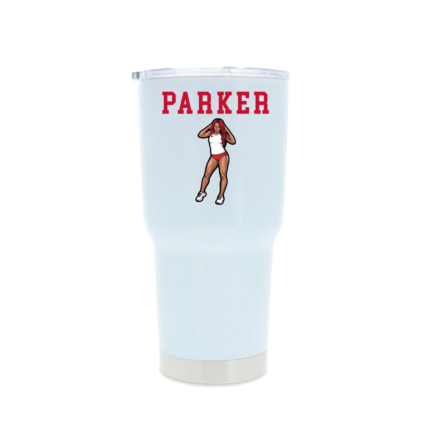 30oz Stainless Steel Tumbler — Shirsey in White