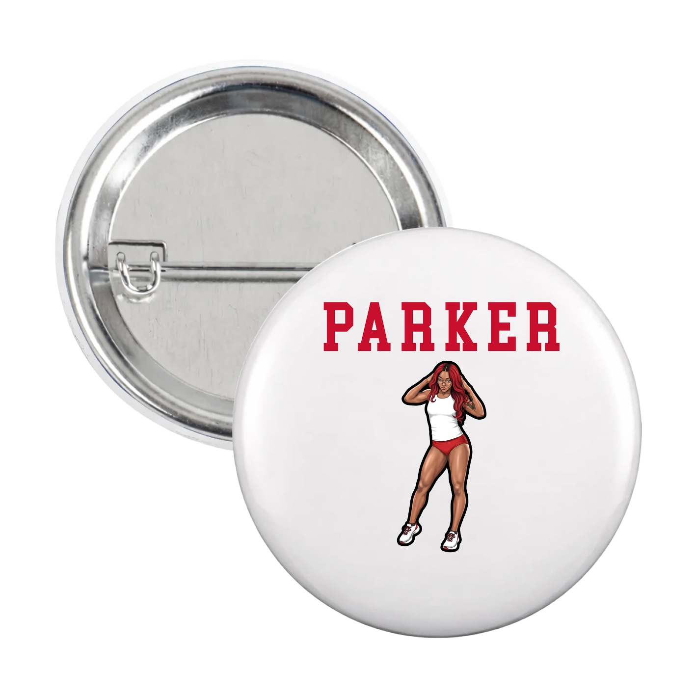 Game Day Button — Shirsey in White