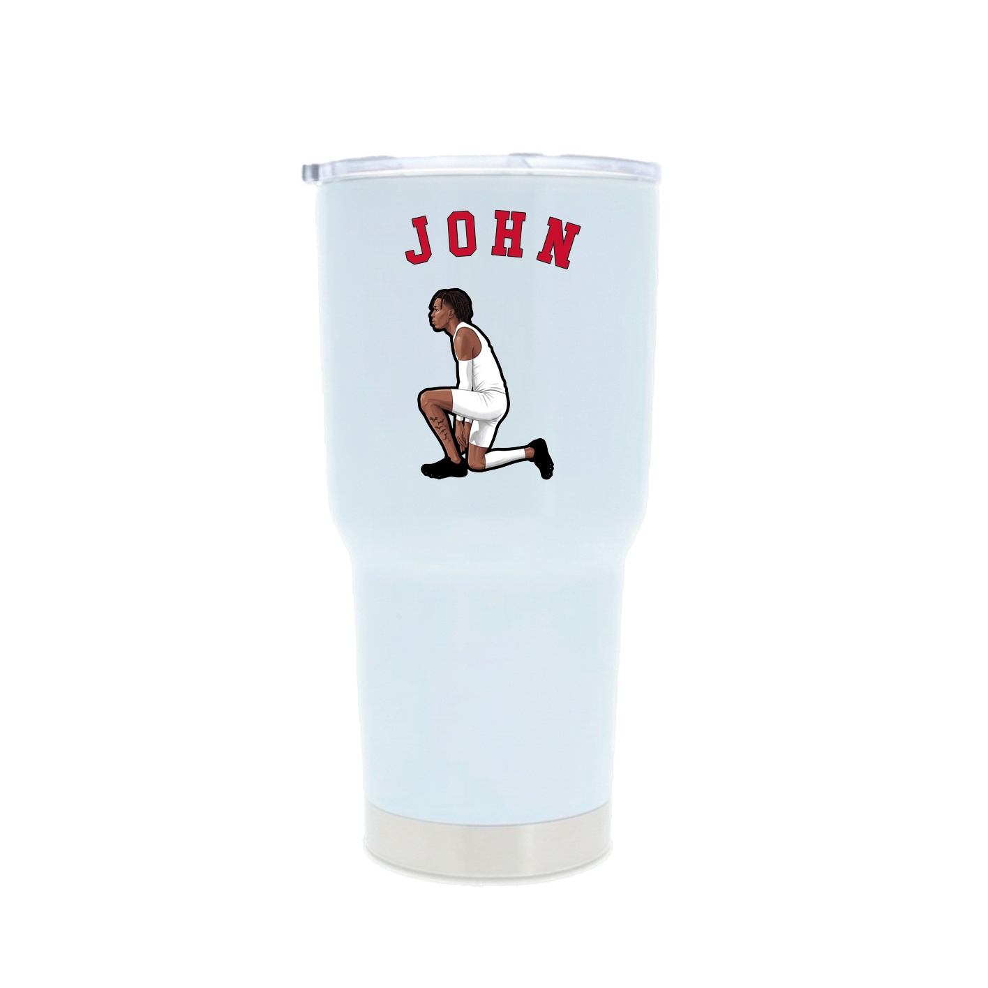 30oz Stainless Steel Tumbler — Shirsey Arch in White