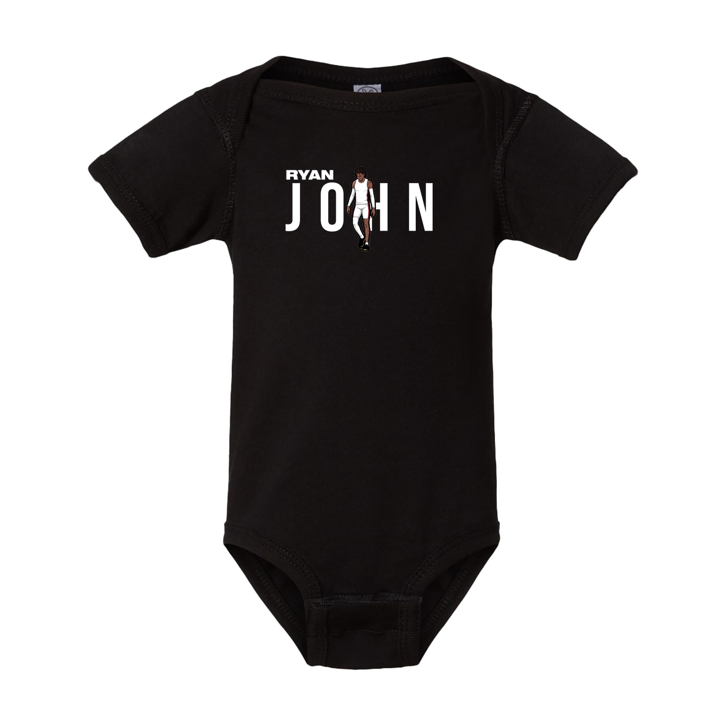 Baby Onesie — Player Name in Black