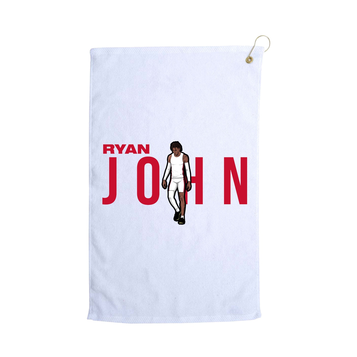 Golf Towel — Player Name in White