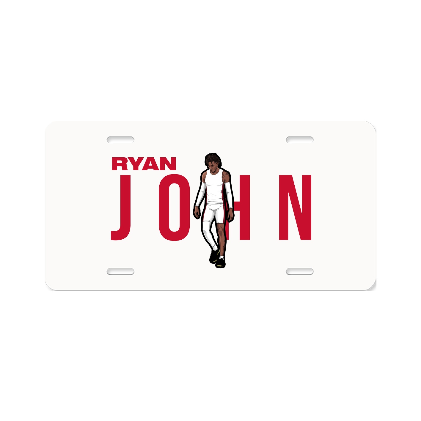 License Plate — Player Name in Classic