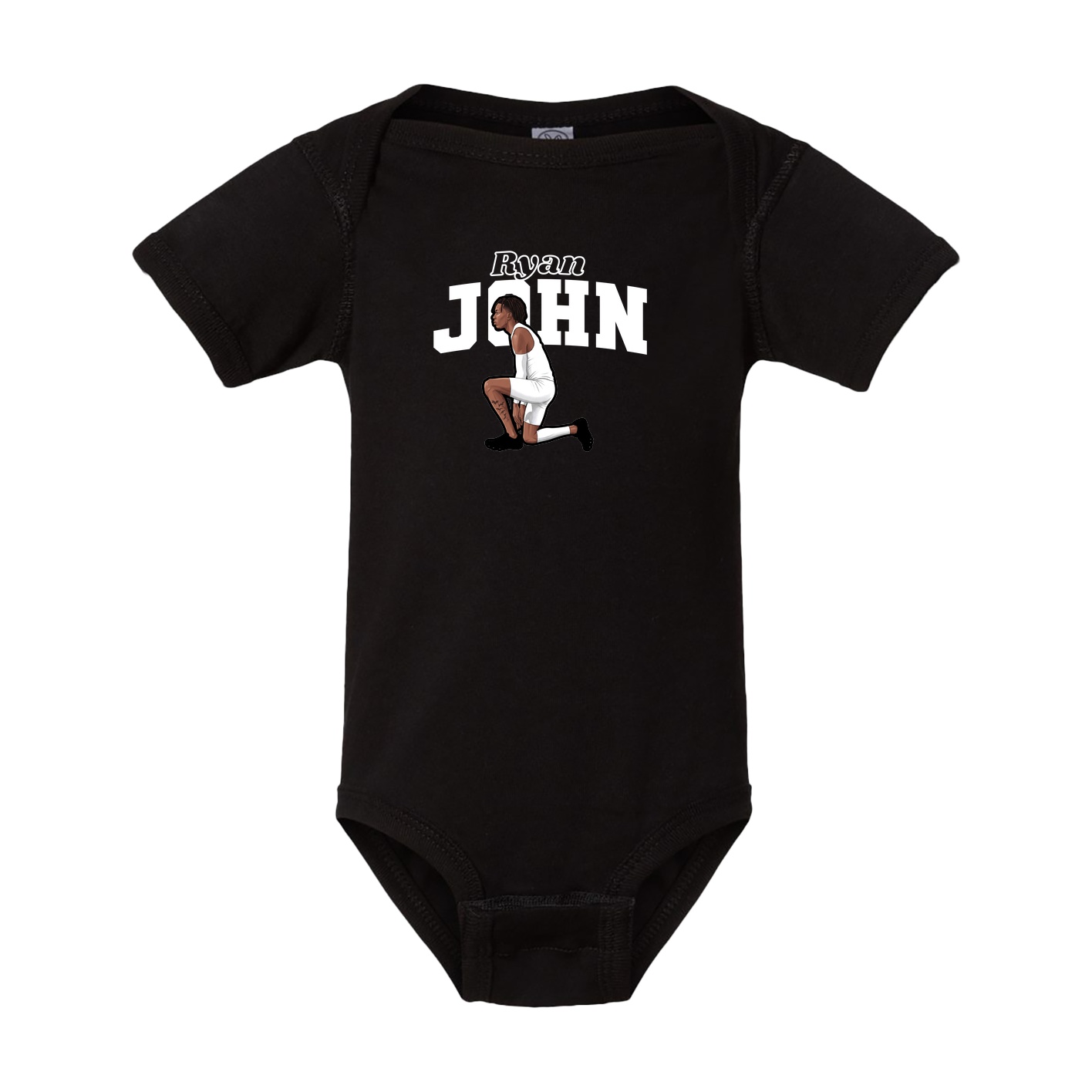 Baby Onesie — Name Arch in Black