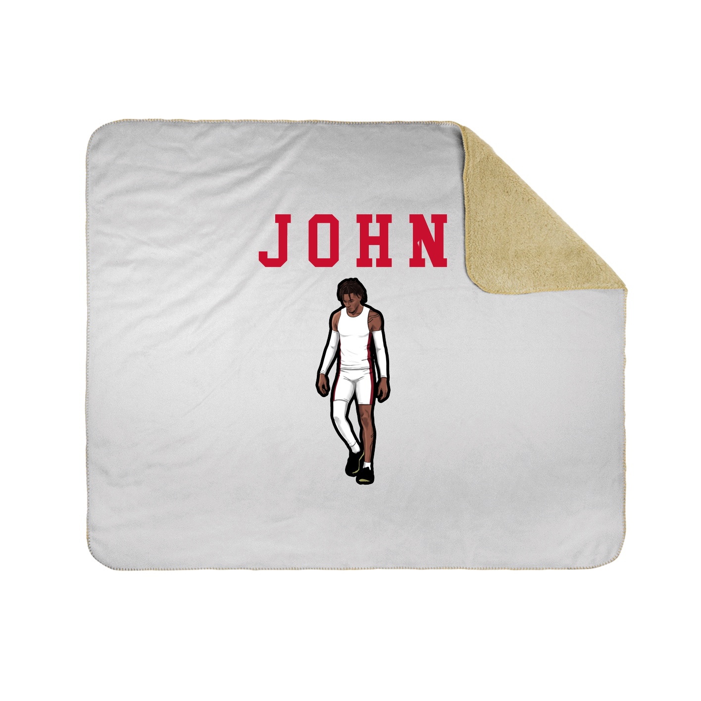 Throw Blanket — Shirsey in White