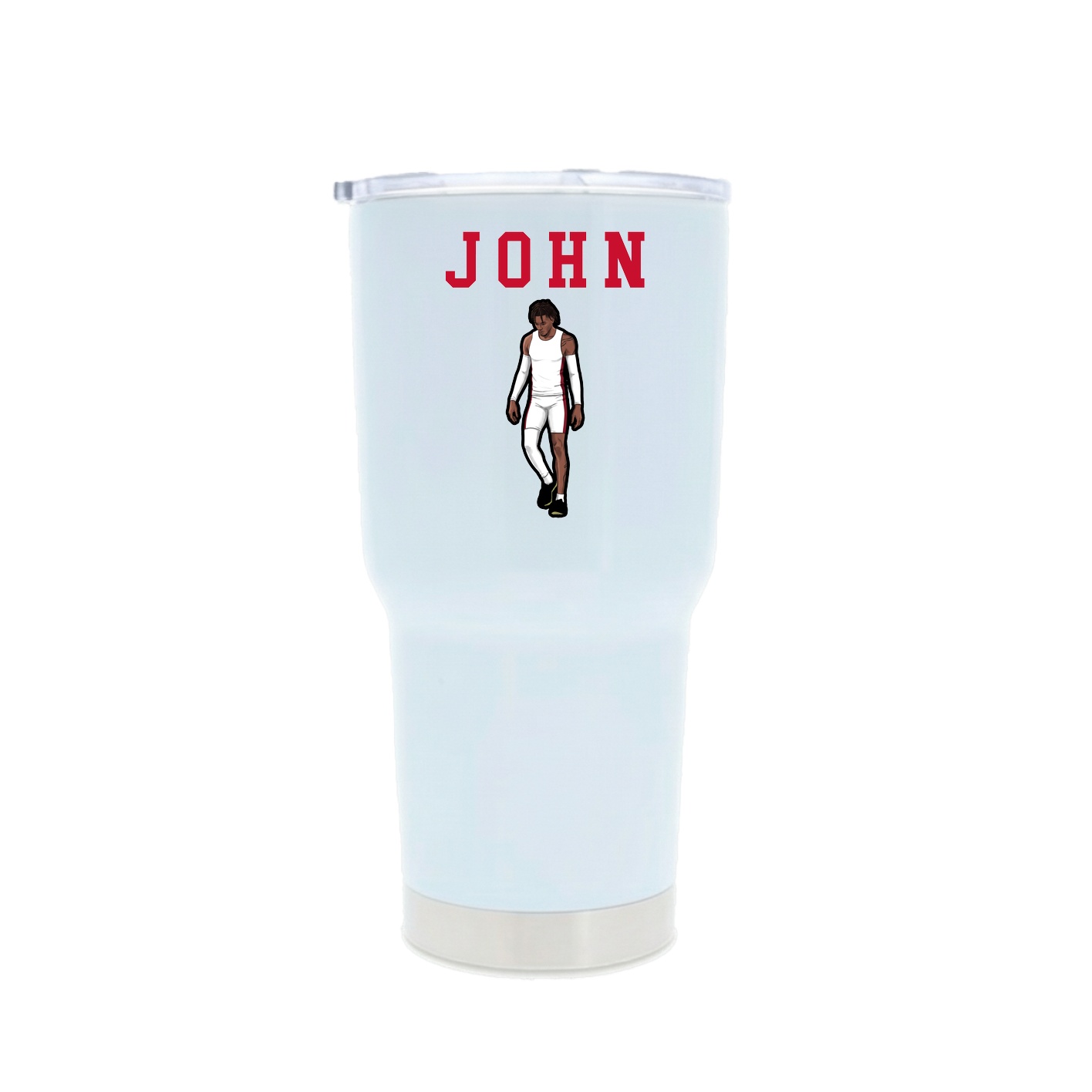 30oz Stainless Steel Tumbler — Shirsey in White