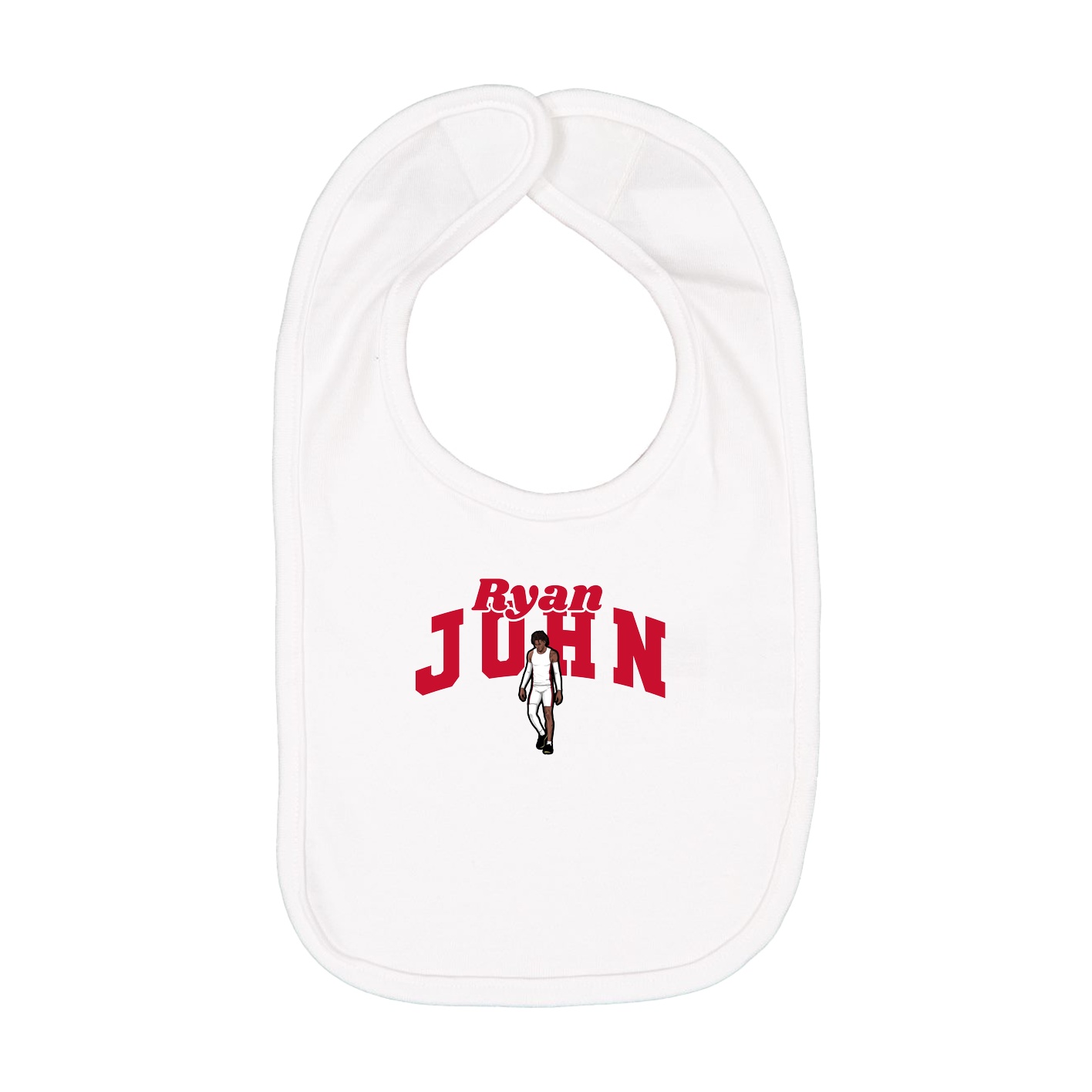 Infant Bib — Signature Arch in White