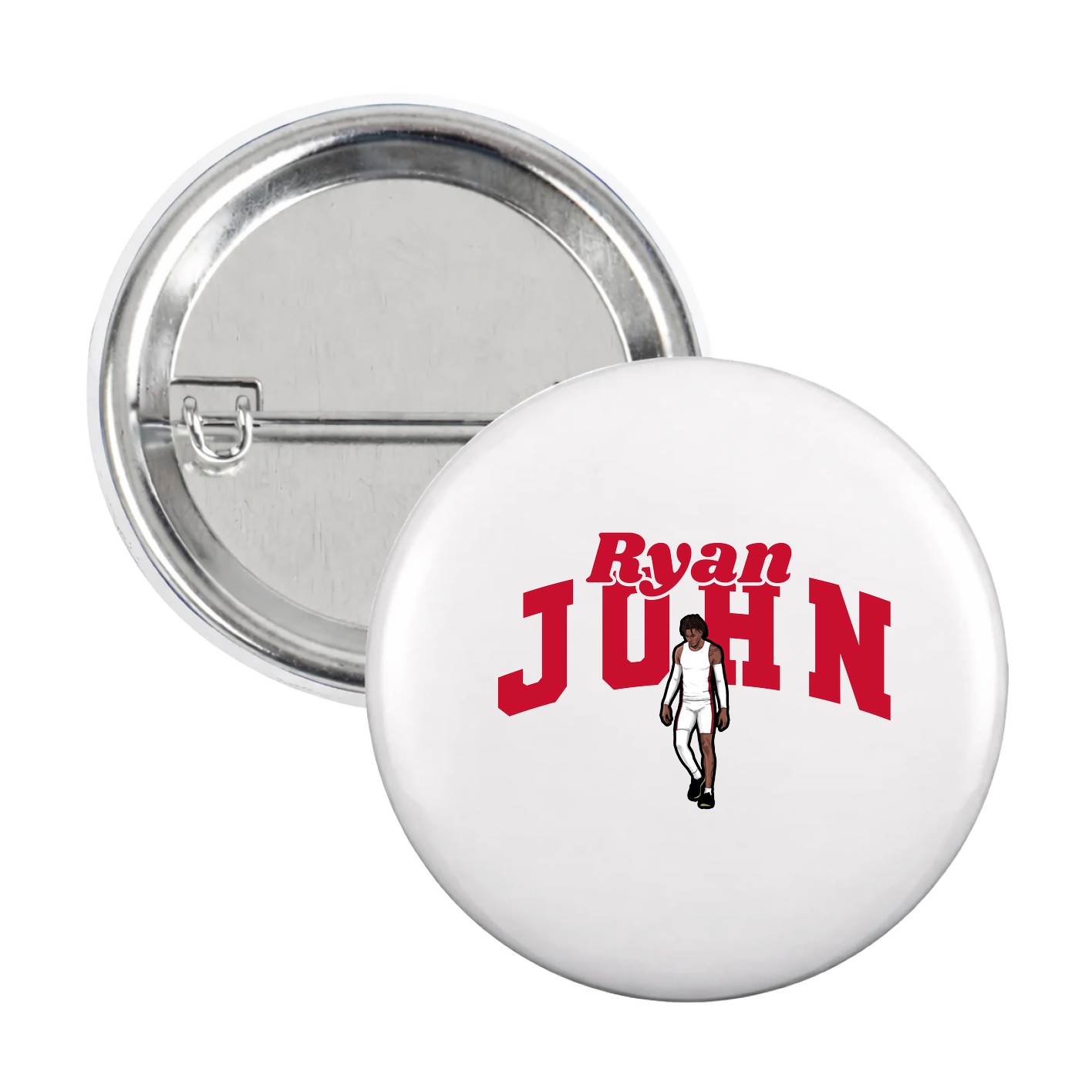 Game Day Button — Signature Arch in White