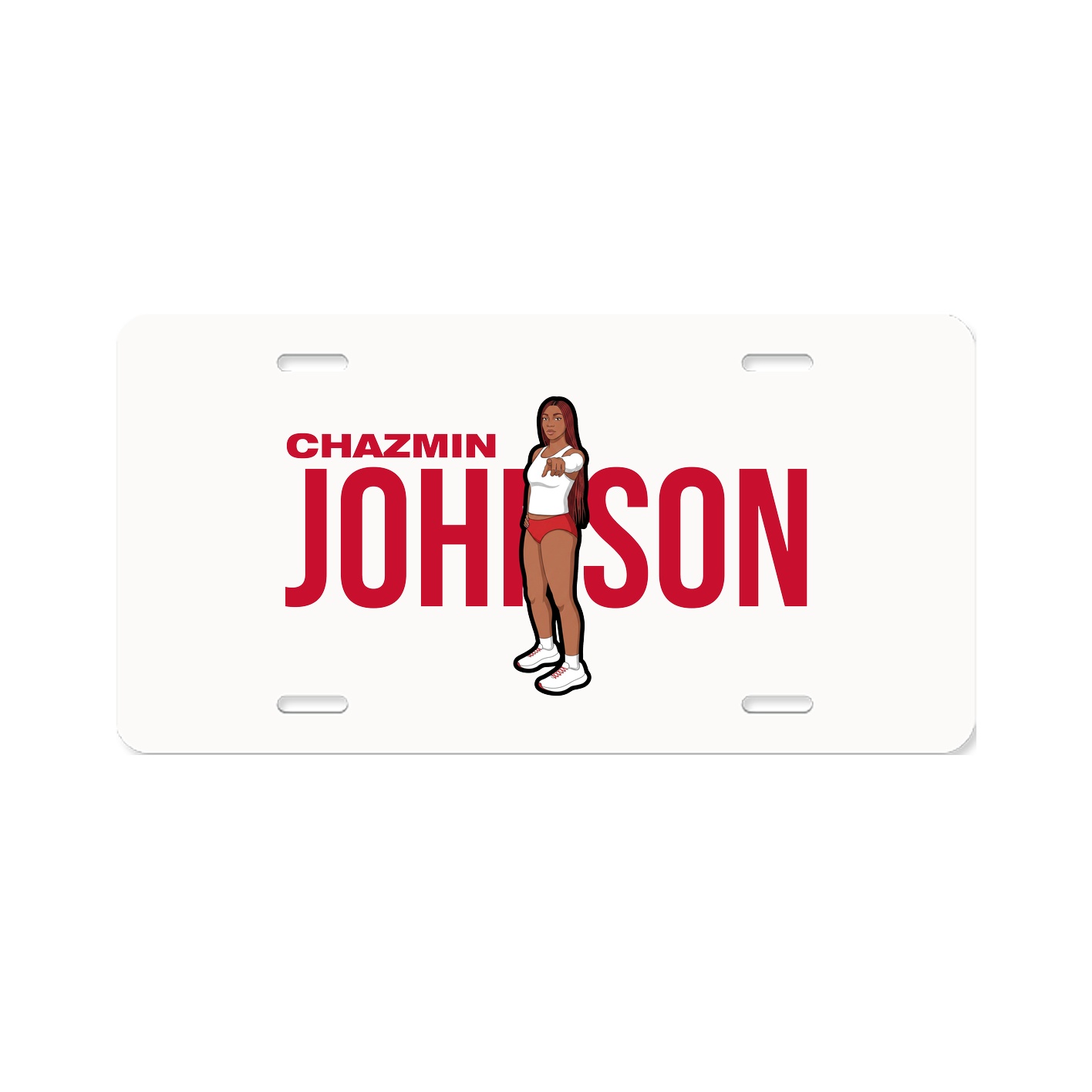 License Plate — Player Name in Classic