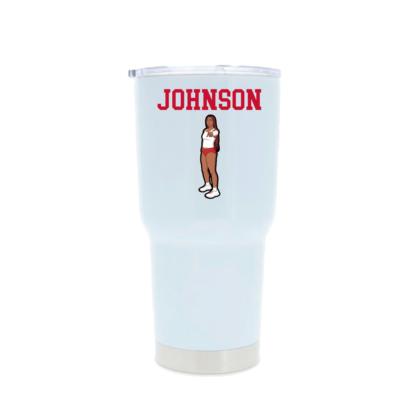 30oz Stainless Steel Tumbler — Shirsey in White