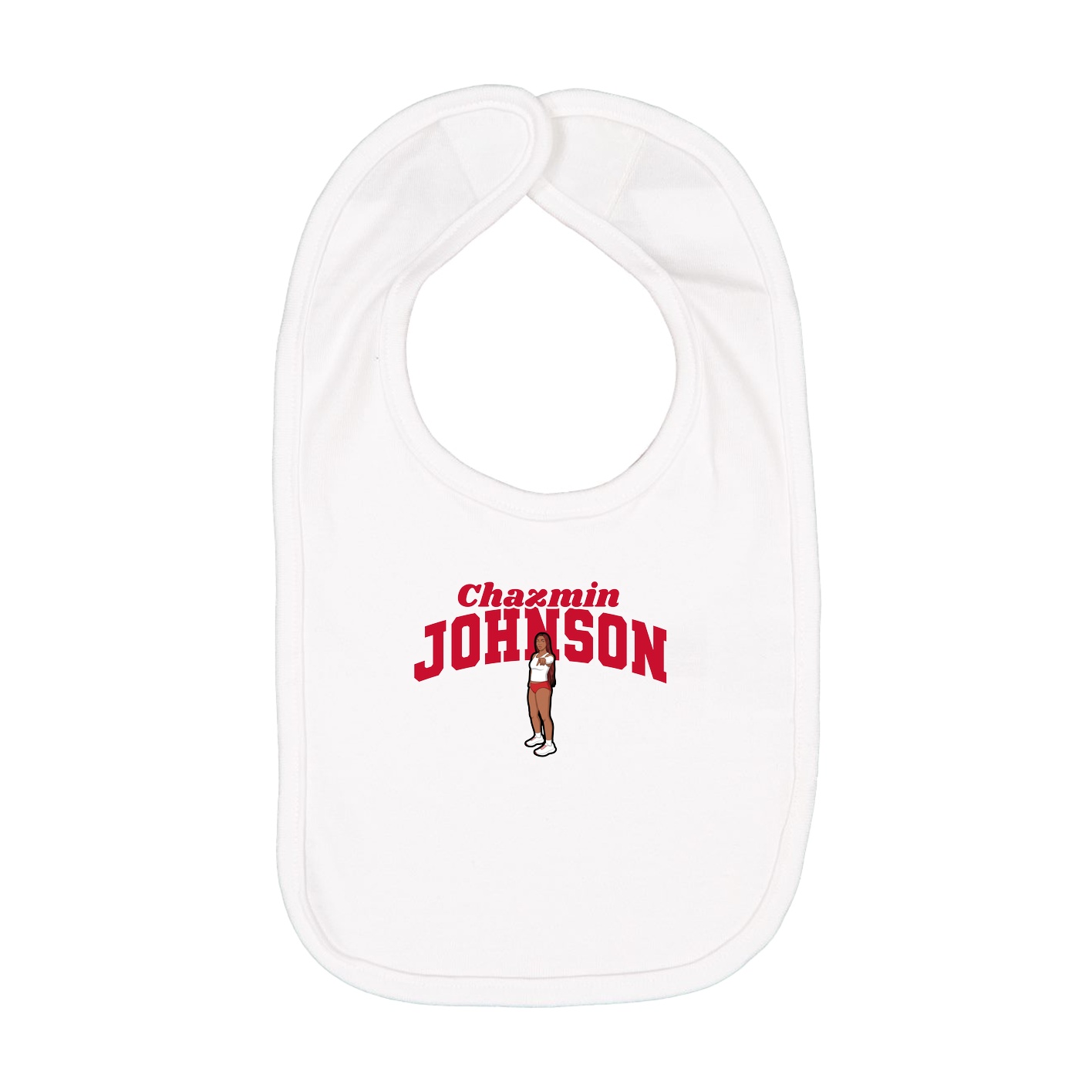 Infant Bib — Signature Arch in White