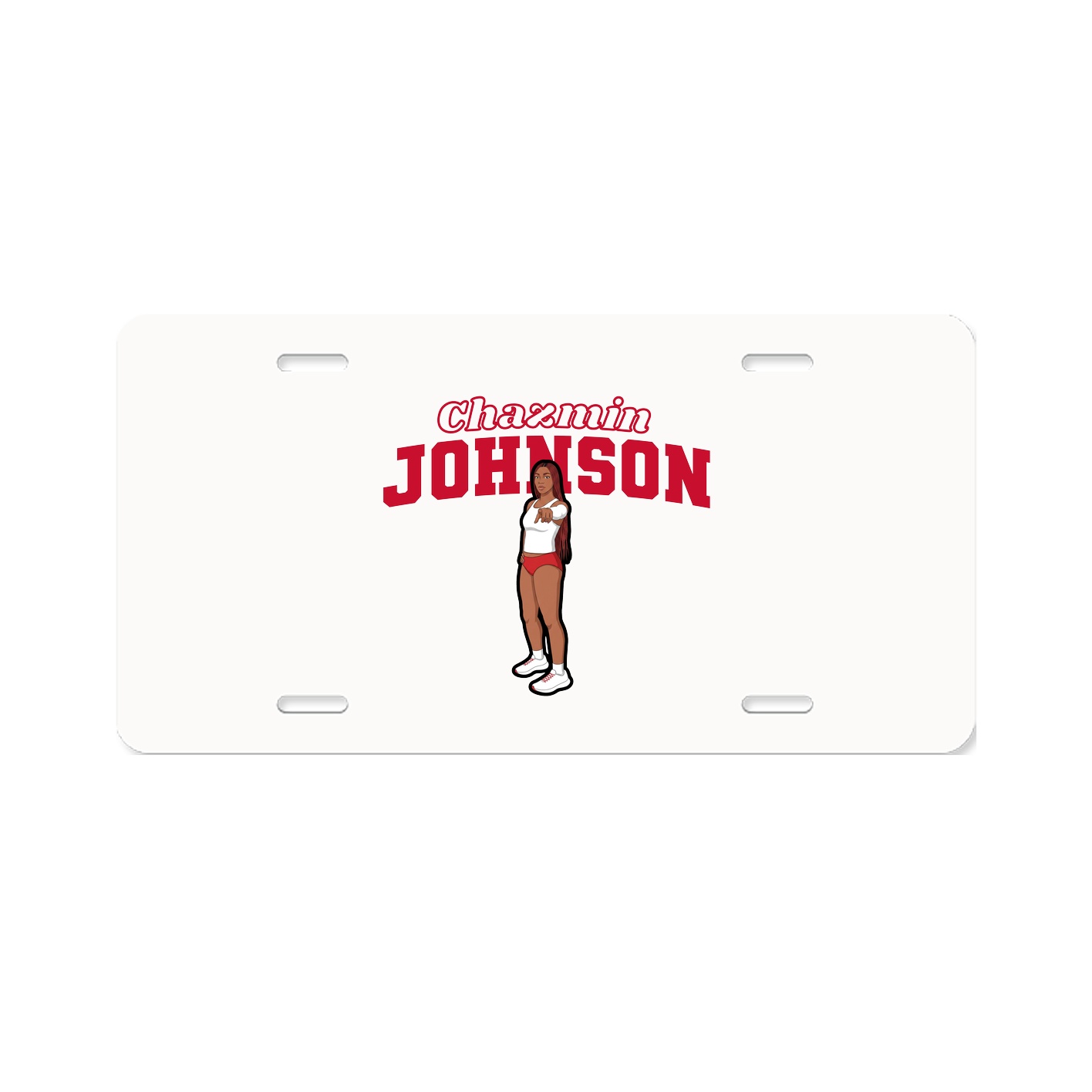License Plate — Name Arch in Classic