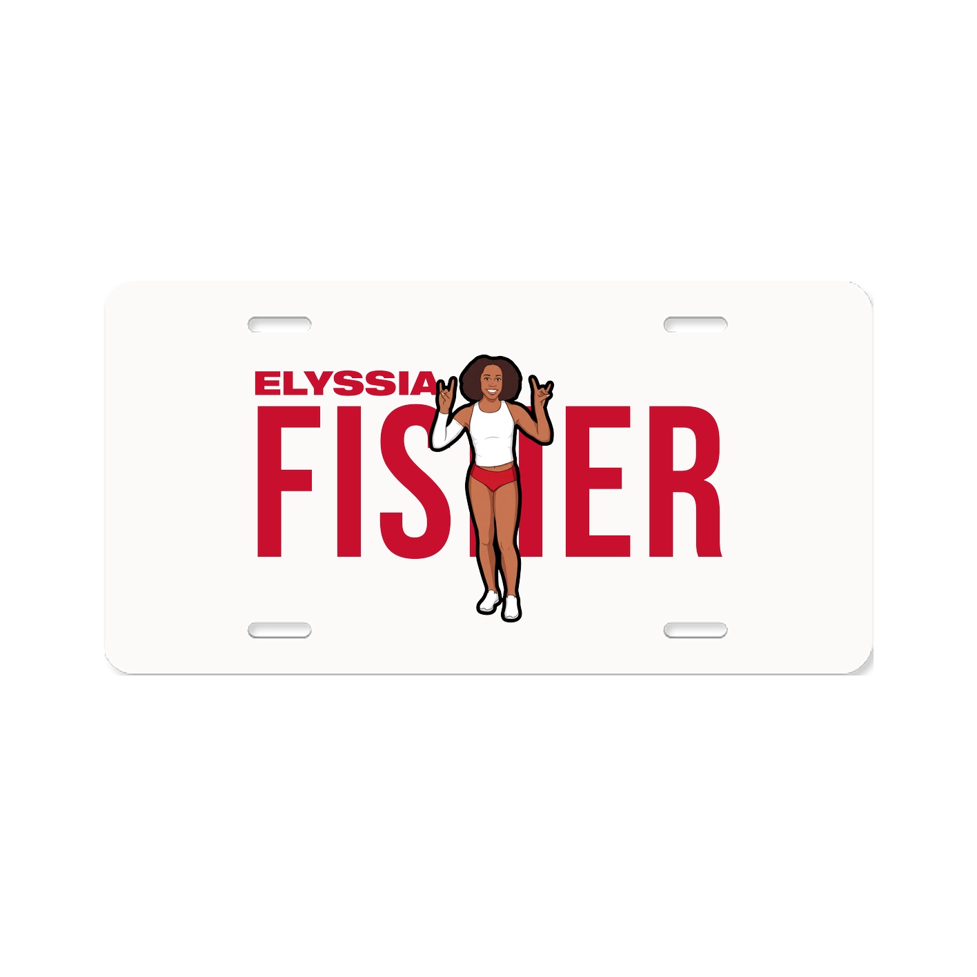 License Plate — Player Name in Classic