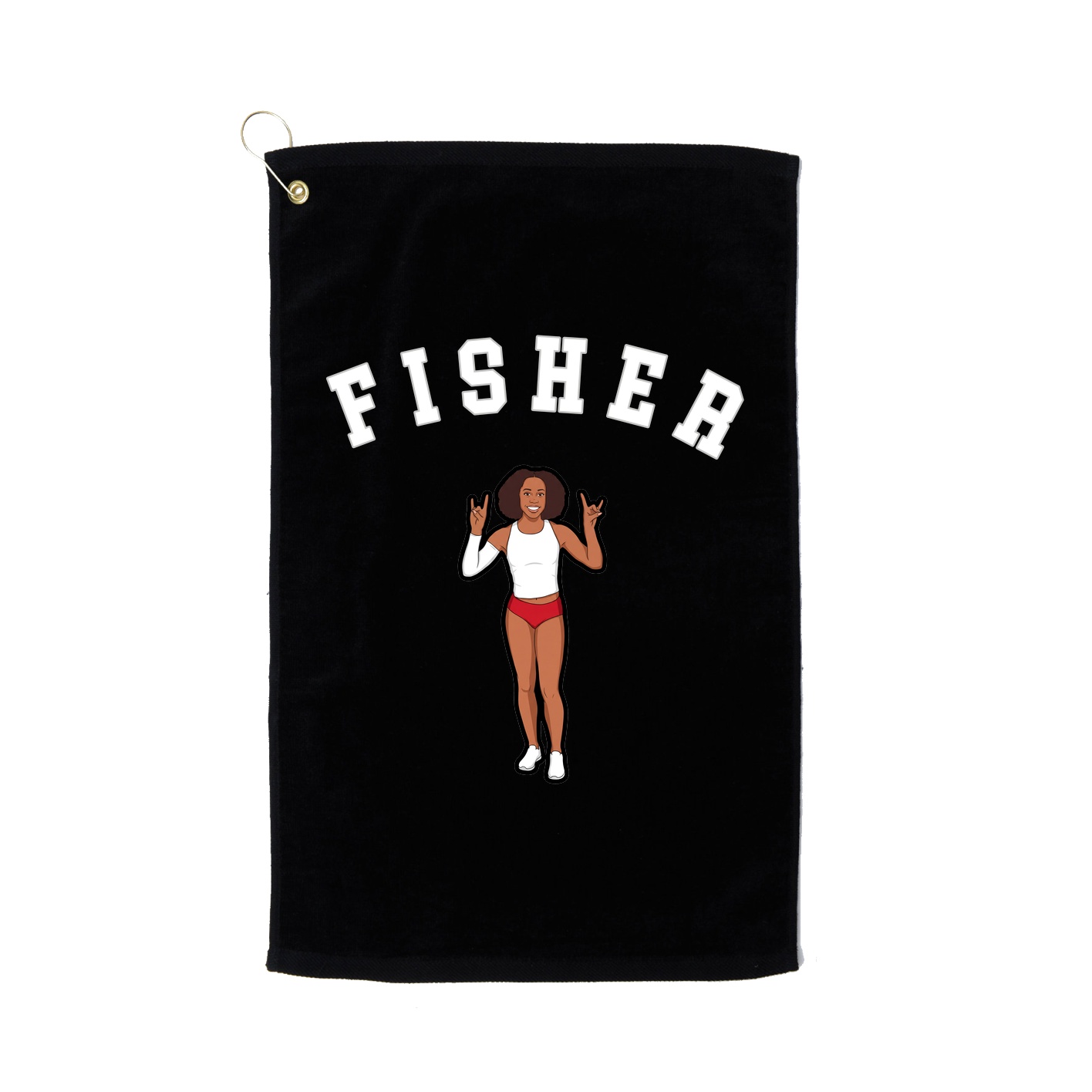 Golf Towel — Shirsey Arch in Black