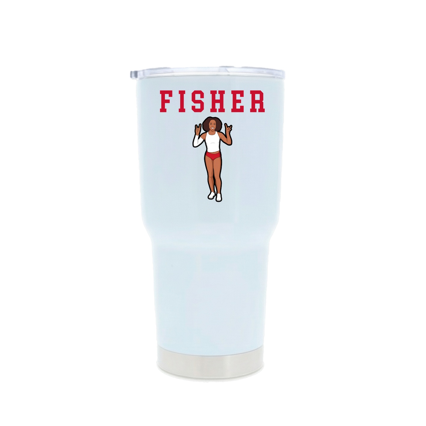 30oz Stainless Steel Tumbler — Shirsey in White