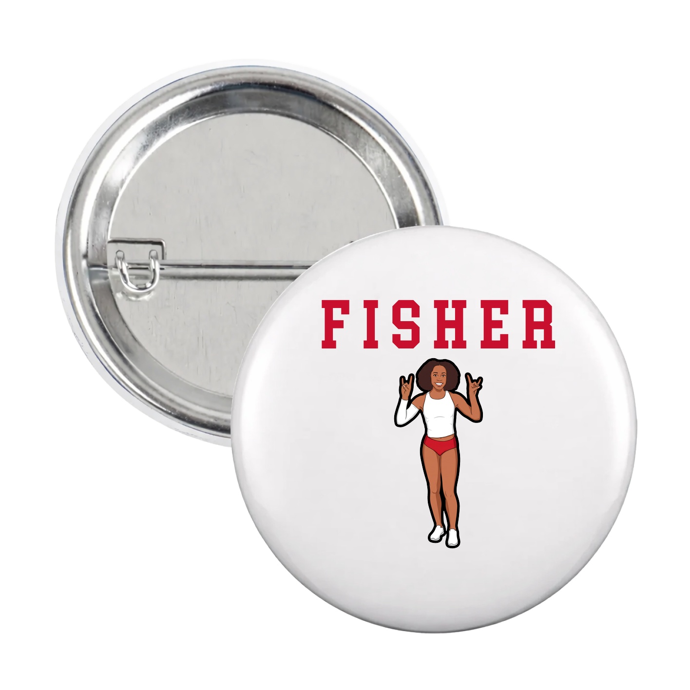 Game Day Button — Shirsey in White