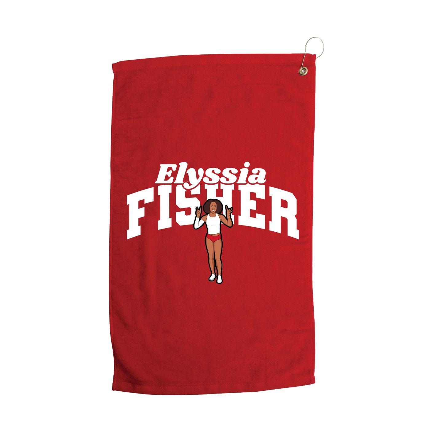 Golf Towel — Signature Arch in Red