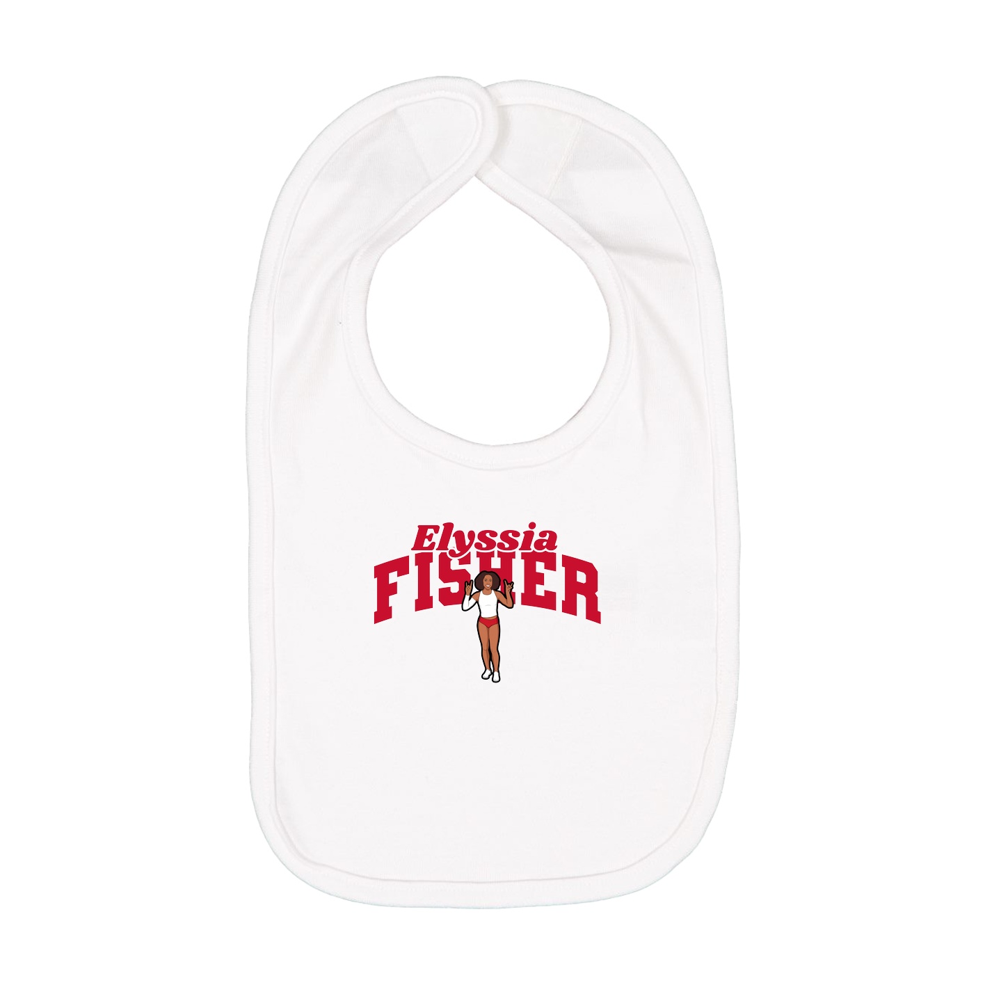 Infant Bib — Signature Arch in White