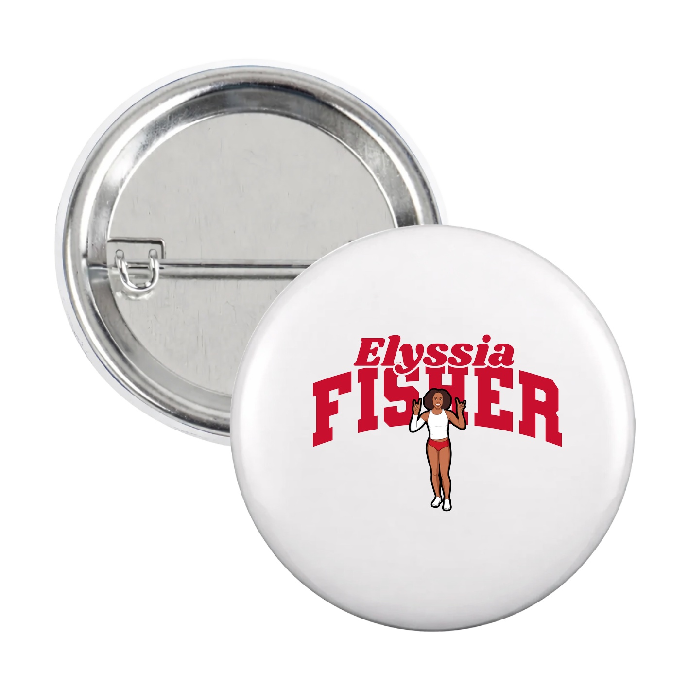 Game Day Button — Signature Arch in White