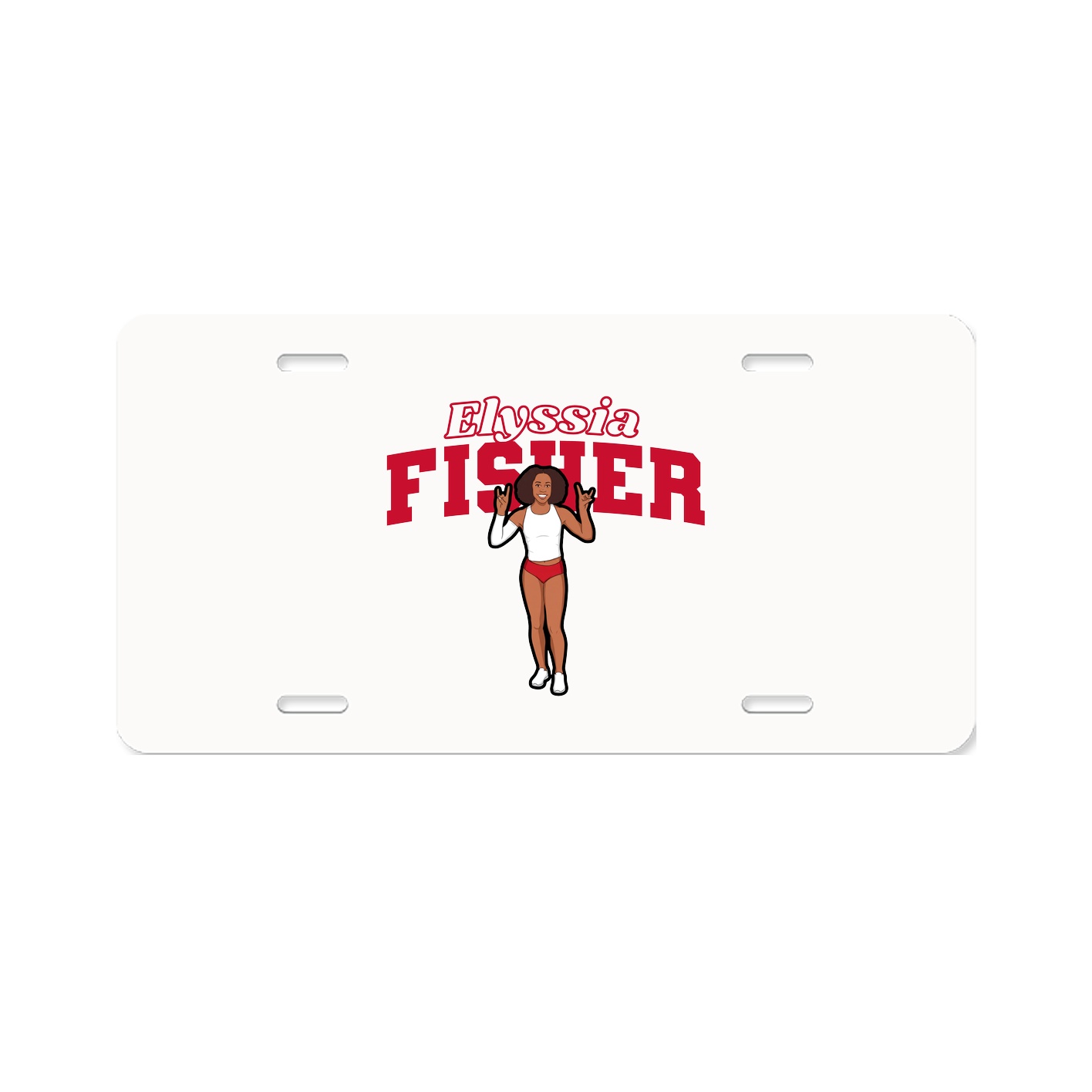 License Plate — Name Arch in Classic