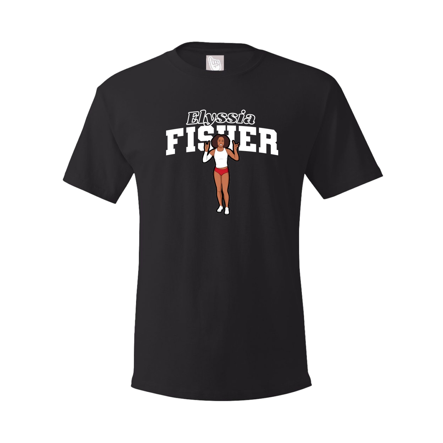 Youth Tee — Name Arch in Black